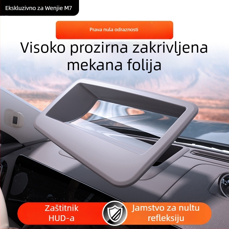 HUD zaštitni poklopac za Huawei Wenjie M7/M8 — mat ABS plastika, kompatibilan s 26 modela Wenjie M7/M8, bez prilagodbe
