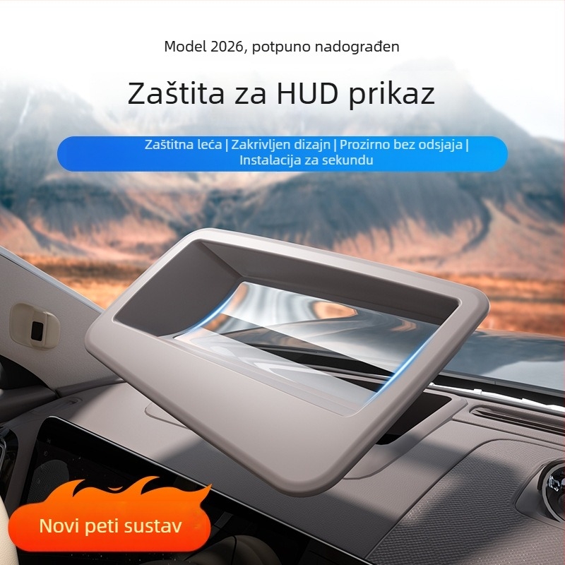 HUD zaštitni poklopac za Huawei Wenjie M7/M8 — mat ABS plastika, kompatibilan s 26 modela Wenjie M7/M8, bez prilagodbe