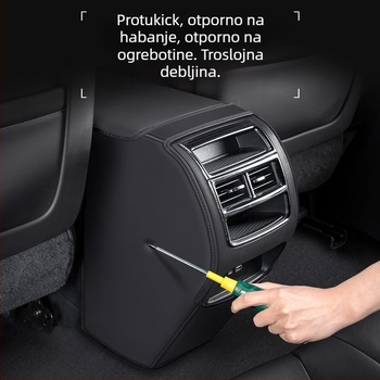 Automobilski nosač za Volvo XC40: akrilni poklop pretinca naslona za ruku s stražnjom jastučićem protiv udaranja, brza Snap-on montaža, bočna strana automobila