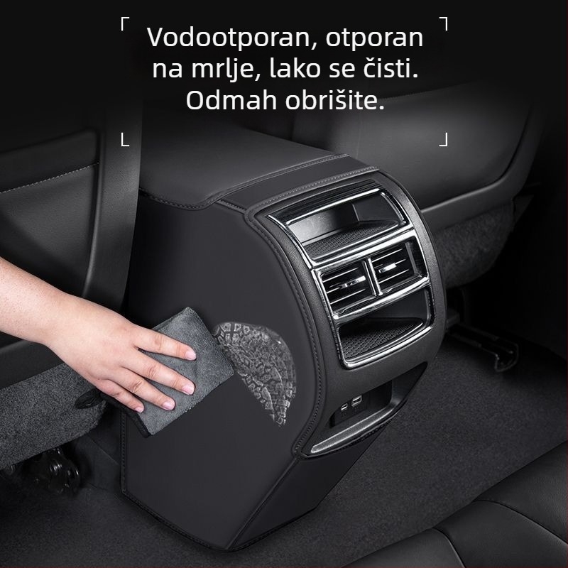 Automobilski nosač za Volvo XC40: akrilni poklop pretinca naslona za ruku s stražnjom jastučićem protiv udaranja, brza Snap-on montaža, bočna strana automobila