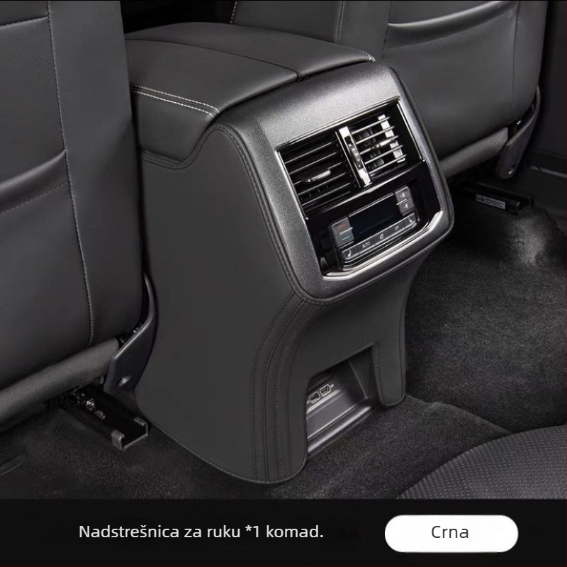 Automobilski nosač za Volvo XC40: akrilni poklop pretinca naslona za ruku s stražnjom jastučićem protiv udaranja, brza Snap-on montaža, bočna strana automobila