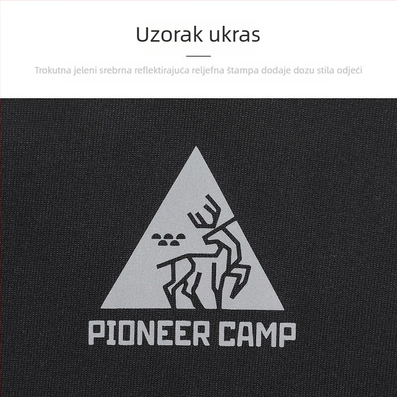 Pioneer muške hlače ravnog kroja s fleis podstavom, pamuk, zimske, srednji struk