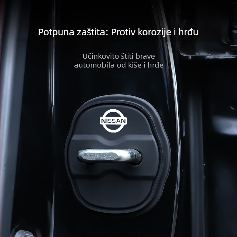 Zaštitno kućište brave vrata Nissan — silikon, kompatibilno s modelima Sylphy, Teana, Qashqai, X-Trail, Tiida, Bluebird