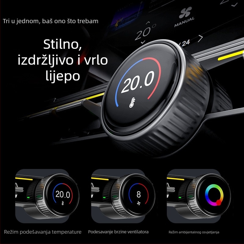 Dodatak – fizički gumb za središnju konzolu Tesle Model Y/3 (2017–2020), model TZW-19, plastika