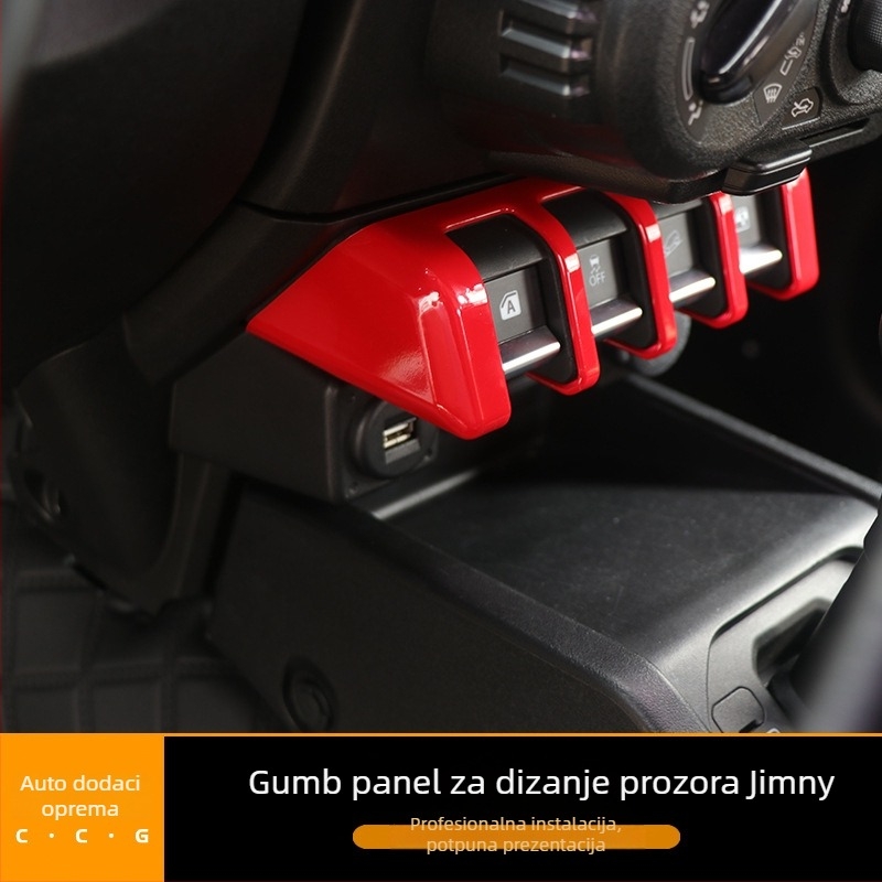 Unutarnji dekor za središnju konzolu Jimny (19 modela) – ABS unutarnji dijelovi, prekidač za podizanje središnje kontrole, mogućnost prilagodbe