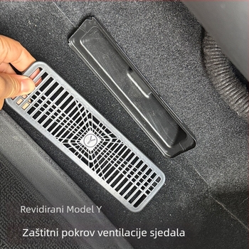 Tesla Model Y 2025 Obnovljeno izdanje – zaštitni poklopac donjeg izlaza zraka sjedala (plastika, model HXYG)