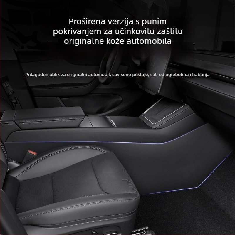 Zaštitna podloga za bočne ploče središnje konzole za Tesla Model 3/Y, PP materijal, ugradnja ljepilom, dodatak unutarnjoj modifikaciji