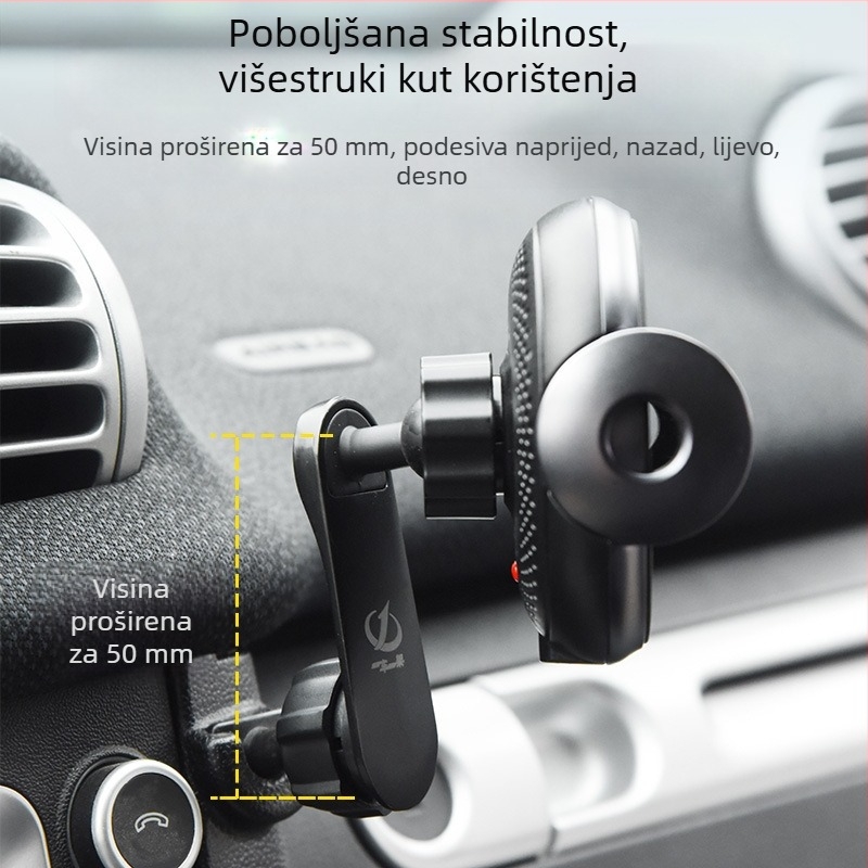 Držač za mobitel u automobilu – Deep Choice, legura, univerzalna produžna šipka