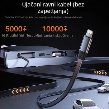 Tesla Model Y središnja konzola USB 3.0 punjački adapter kabel, ABS, model Tz00102, Snap-on ugradnja