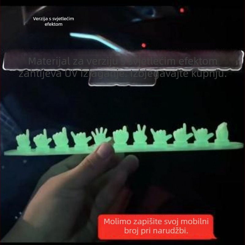 Auto nosač ukrasa, Glow-in-the-dark, materijal TPE, mogućnost tiska logotipa, Quick technology