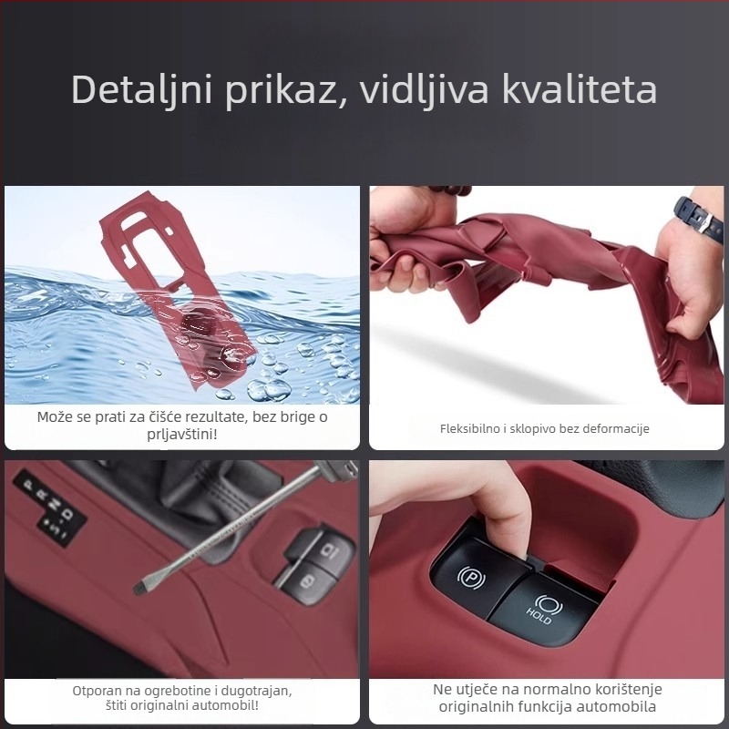 Yasdi silikon zaštitna podloga za središnju konzolu, kompatibilno Toyota Fenglanda/Corolla Rui središnje upravljanje, područje mjenjača