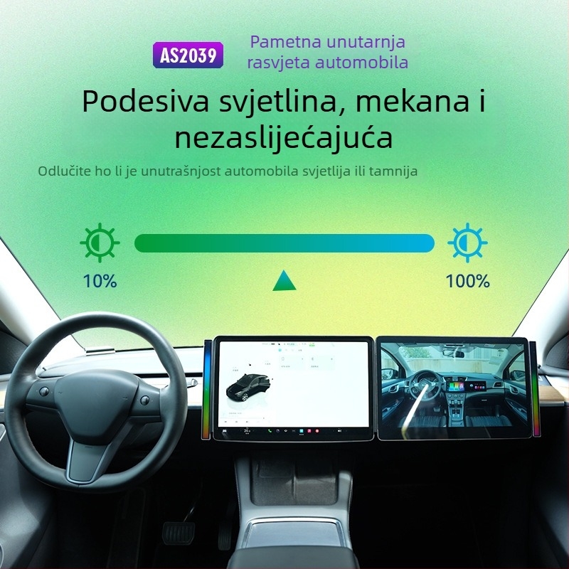 JTOVI AS2039 Svjetlo ambijenta za automobil – ABS materijal