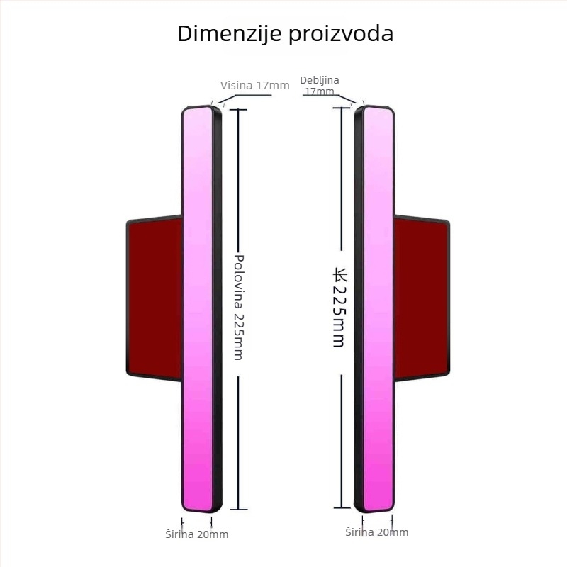 JTOVI AS2039 Svjetlo ambijenta za automobil – ABS materijal