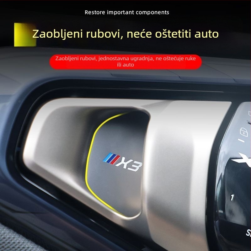 BMW X3 unutarnja zaštitna naljepnica za kućicu kvake na vratima, nehrđajući čelik, model tn-521, ljepilo za montažu, pogodno za unutarnji panel vrata