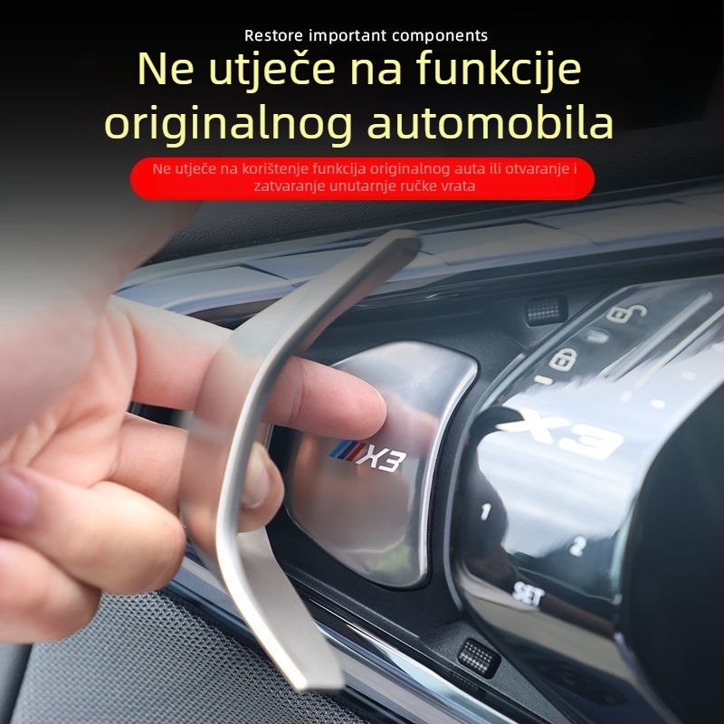 BMW X3 unutarnja zaštitna naljepnica za kućicu kvake na vratima, nehrđajući čelik, model tn-521, ljepilo za montažu, pogodno za unutarnji panel vrata