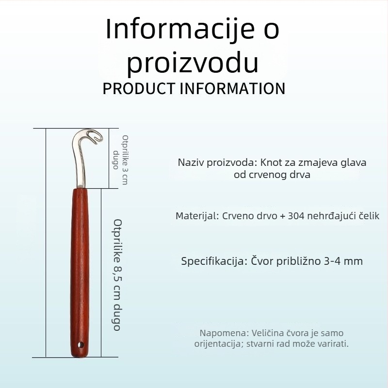 Prijenosni alat za vezivanje ribarske linije od PU materijala, ručni alat s zakrivljenim kukom