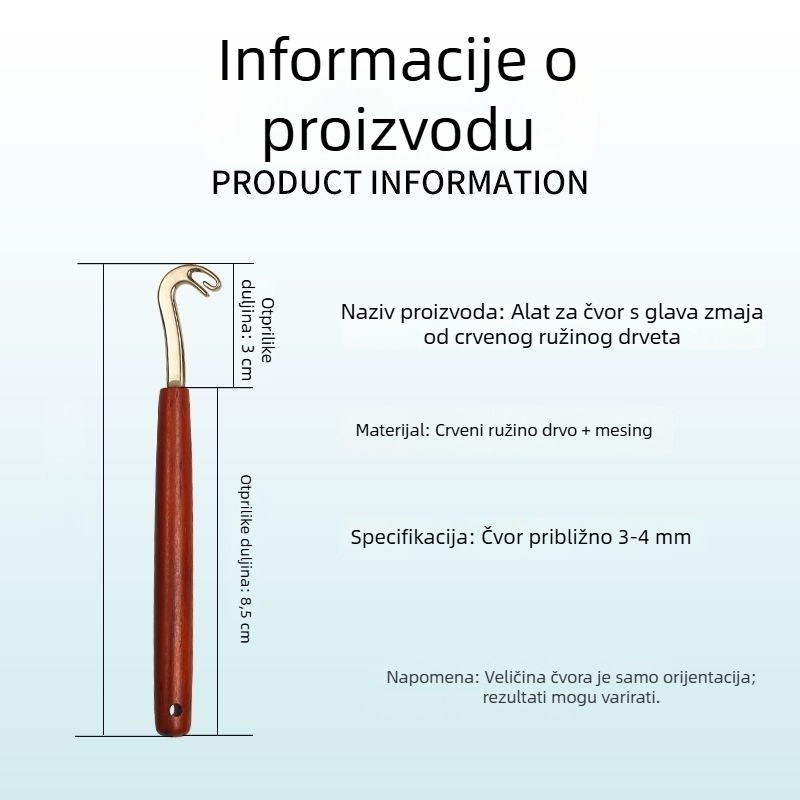 Prijenosni alat za vezivanje ribarske linije od PU materijala, ručni alat s zakrivljenim kukom