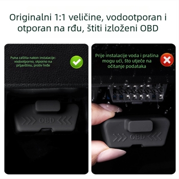 OBD zaštitni poklopac za M8/M7, TPE materijal, zaštita od prašine, unutarnji dekorativni poklopac