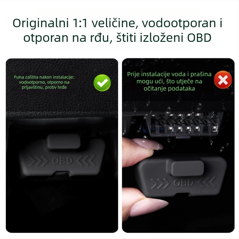 OBD zaštitni poklopac za M8/M7, TPE materijal, zaštita od prašine, unutarnji dekorativni poklopac