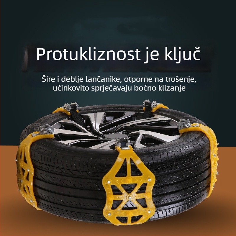 Automobilska lanac za snijeg - kopčasti tip, universalni, PVC, jedan komad, opći model