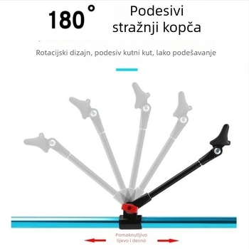 Paiye Outdoor Držač za štapove od aluminijske legure, ugradbeni u zemlju, višedirekcijska rotacija, sklopivi dizajn