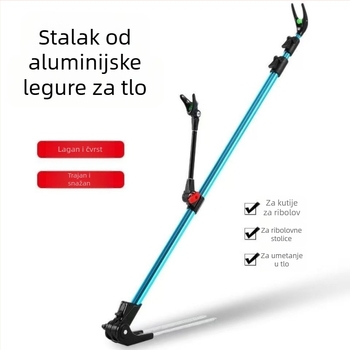 Paiye Outdoor Držač za štapove od aluminijske legure, ugradbeni u zemlju, višedirekcijska rotacija, sklopivi dizajn