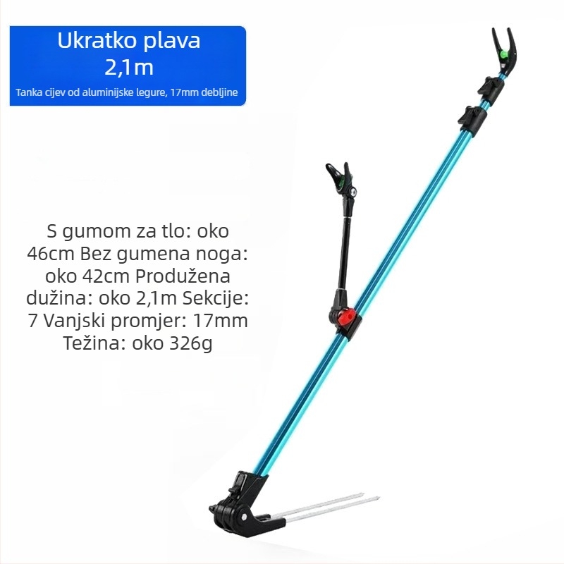 Paiye Outdoor Držač za štapove od aluminijske legure, ugradbeni u zemlju, višedirekcijska rotacija, sklopivi dizajn