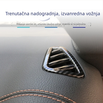 AMP-Z ABS dekorativni panel za izlaz zraka na ploči instrumenata Mercedes-Benz A-Class/CLA (W177/C118) – bez loga, prilagodljiv