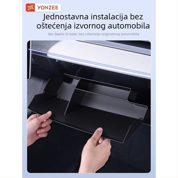 ABS plastični unutarnji odjeljak za glove box Tesla Model 3/Y