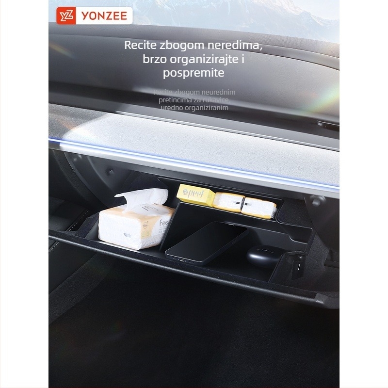 ABS plastični unutarnji odjeljak za glove box Tesla Model 3/Y