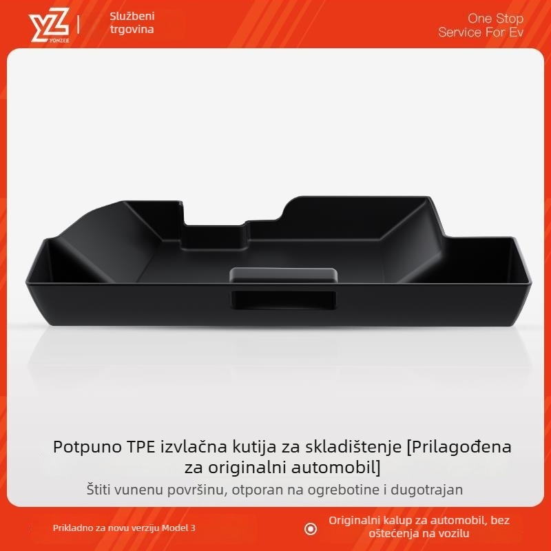 ABS plastični unutarnji odjeljak za glove box Tesla Model 3/Y