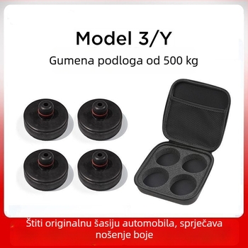 Tesla Model 3/Y gornja gumena podloga – montaža klikom, model 0kg, TPES materijal, bočna strana vozila