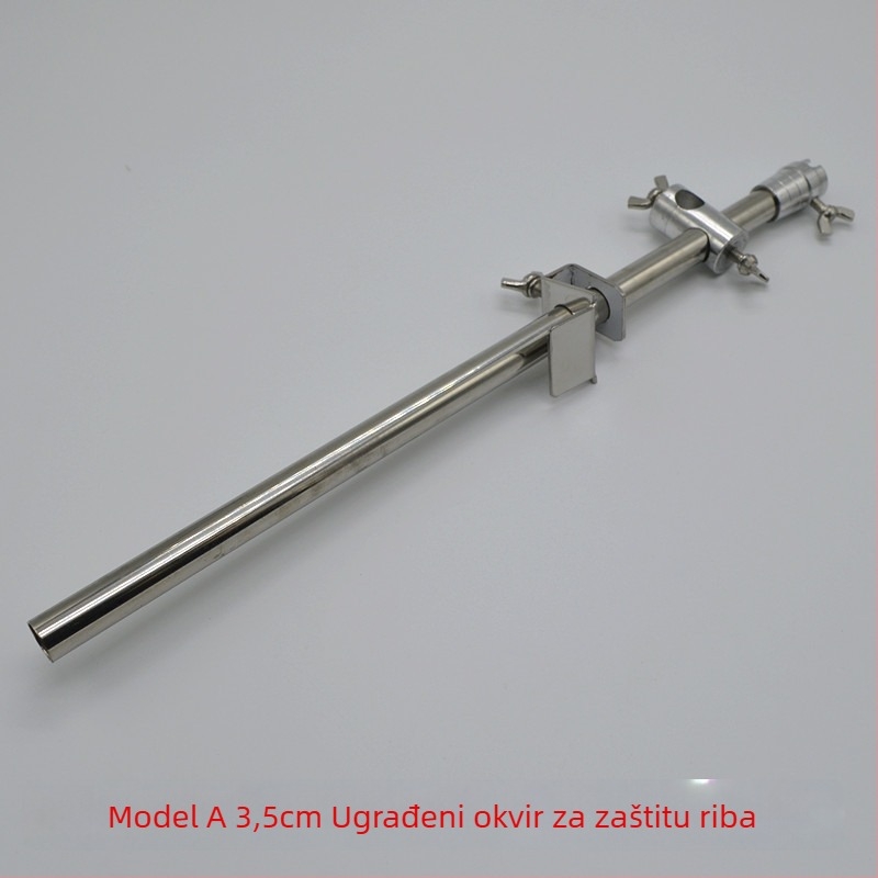 Flying – držač posude za mamac od nehrđajućeg čelika i aluminij s kliznim držačem – 2-u-1 zaštita za ribarsku platformu