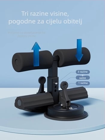 Orvanda Sit-Up Pomoć – Ne-sklopiva uz vakuumom za držač stopala, za kućnu i teretanu