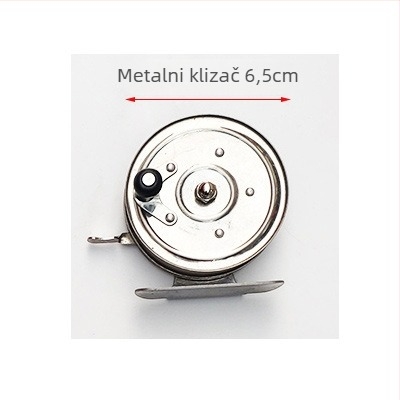 Set za ledni ribolov: štap i stalak, prijenosni zimski komplet, plastični i metalni materijal