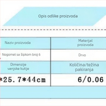Stolni nogomet – materijal: Density board; marka: Lekitu; ambalaža: šarena kutija; razvoj intelektualnih sposobnosti; pogodno za dob 7–60 godina