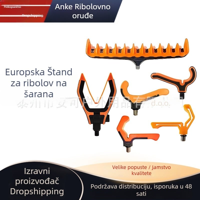 Feeder držač glave, europskog stila, držač morska štap, aluminijska legura, sklopiva, višestruka rotacija