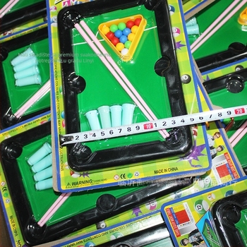 Dječja stolna biliard igra s 15 kuglica — mini biliard stol od plastike, podrijetlo Shandong, za uzrast 7–14 godina