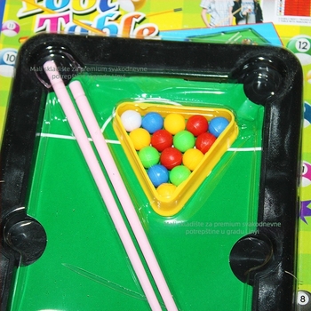 Dječja stolna biliard igra s 15 kuglica — mini biliard stol od plastike, podrijetlo Shandong, za uzrast 7–14 godina