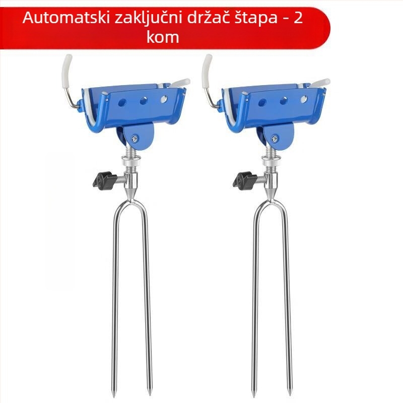 Menda držač štapova – ojačani morski držač s automatskim zaključavanjem, dvostruka namjena, materijal: visokou elastična gumena traka; rotacija u više smjerova: Ne; sklapanje: Ne