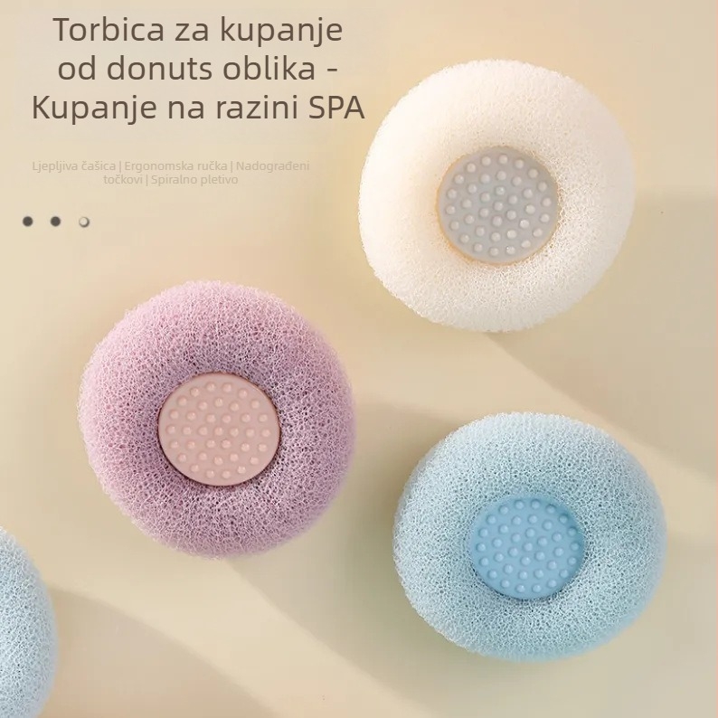 Spa kupka donut sa usisom za masažu - Materijal PP, prilagodljiva privatna marka, kutija od 300 komada