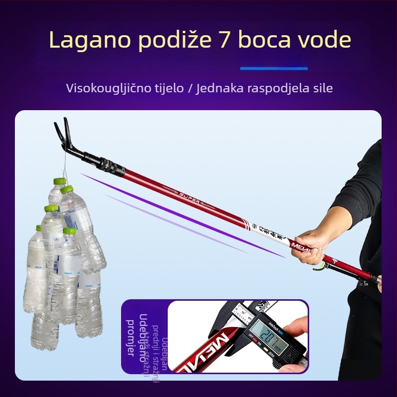 Fort Karbonska podrška za štap — fiksna rotacija, nije sklopiva, Weihai Fierce Fishing Gear marka