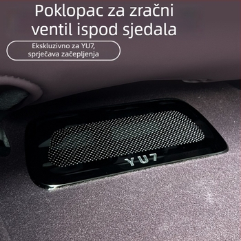 Kapa za zaštitu od prašine ispod izlaza zraka ispod sjedala Xiaomi Yu7 – nehrđajući čelik, Coolness marka, dodatak za instalaciju protiv začepljenja