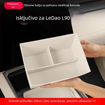 Ledao L90 silikon protuklizna podloga za središnji pretinac za pohranu – dodaci za unutrašnjost automobila