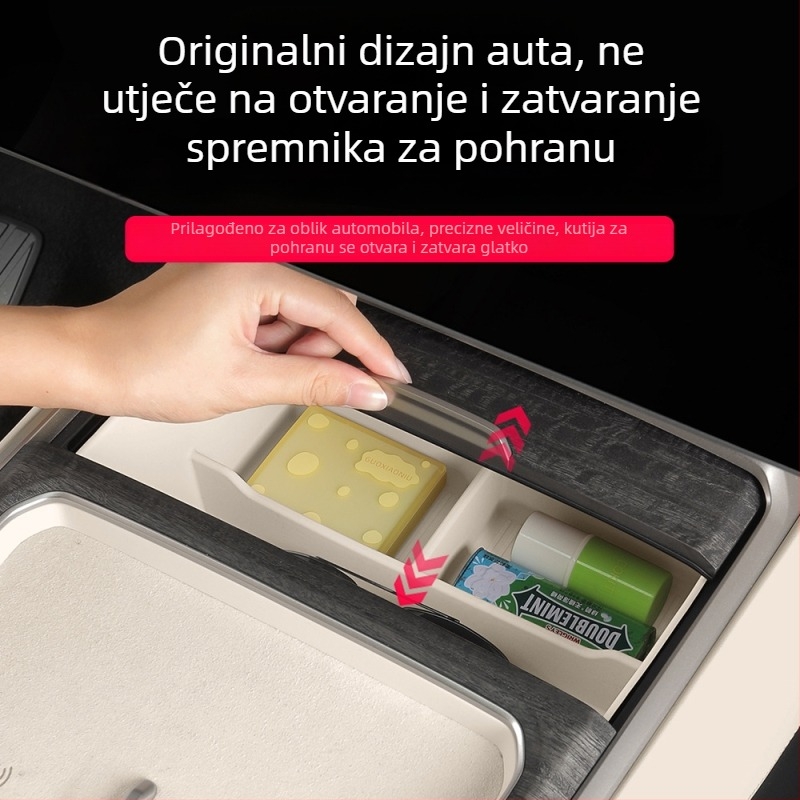 Ledao L90 silikon protuklizna podloga za središnji pretinac za pohranu – dodaci za unutrašnjost automobila