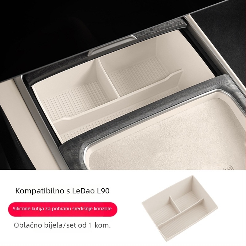 Ledao L90 silikon protuklizna podloga za središnji pretinac za pohranu – dodaci za unutrašnjost automobila
