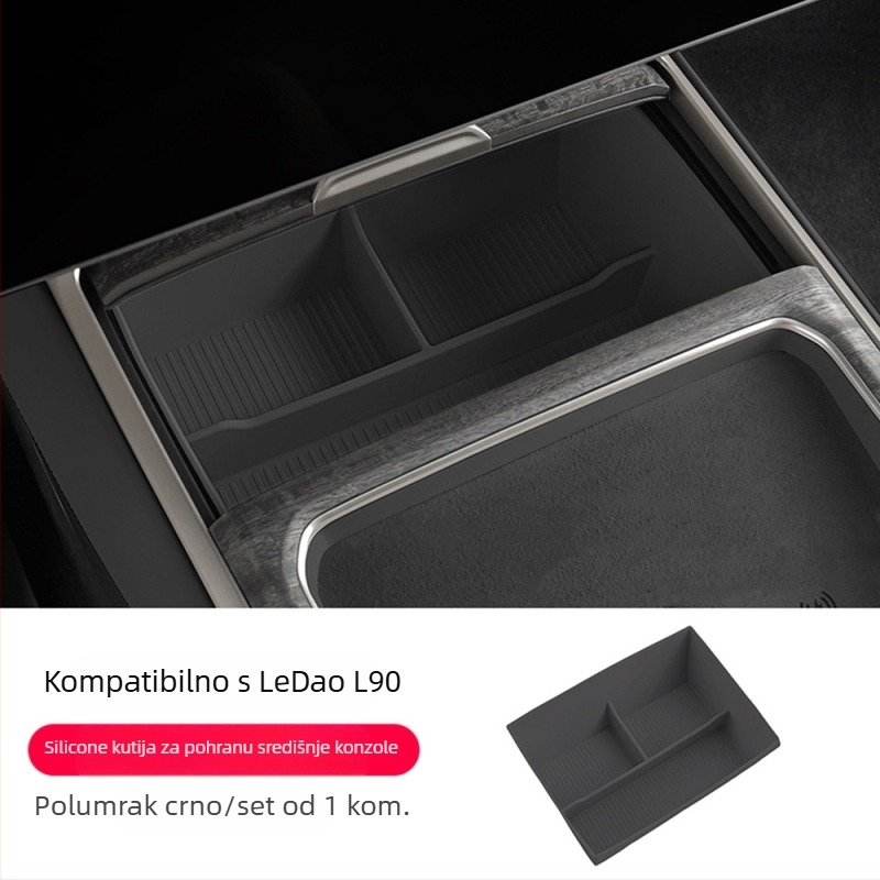 Ledao L90 silikon protuklizna podloga za središnji pretinac za pohranu – dodaci za unutrašnjost automobila