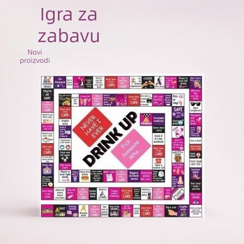 Kožna stolna igra šah i karte za odrasle s minimalističkim dizajnom — interaktivna večernja igra uz piće (14+)