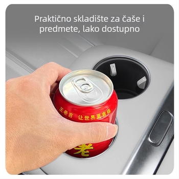 Silikonski pokrov držača čaše u središnjoj konzoli za Xpeng X9 – snap-on ugradnja