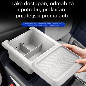 Silikonska kutija za središnju konzolu — potpuno prekrivanje naslona za ruku, klik ugradnja, Zeekr 9X